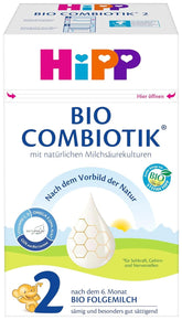 Hipp Organic Milk Food 2 BIO Combiotik, Pachet de 4 (4 x 600 grame) Mama si Copilul Naty Shop NOU - 2 Bio Combiotics 4 x 600 grame